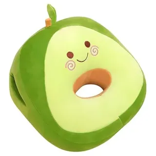 Tikwisdom Green Avocado 35cm, weiches Avocadokissen für den Mittagsschlaf, Büro-Hockerkissen, Plüschtier-Kissen, Puppen-Wärme-Hand-Kissen, ergonomisches Memory-Schlafkissen