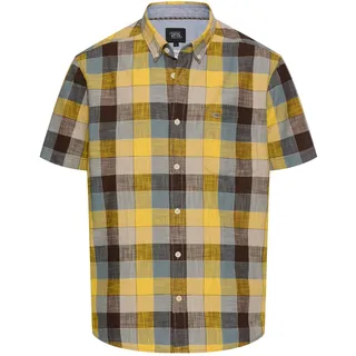 camel active Herren Karohemd aus Reiner Baumwolle