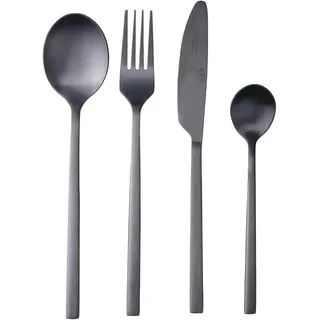 Villa D'Este Home Tivoli Set 24 Besteck Schwarz Matt Stylo