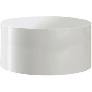 SalesFever Design-Couchtisch Weiß MDF rund 60 x 30 cm
