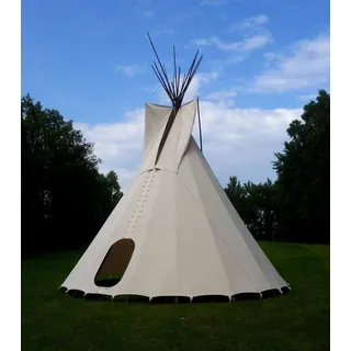 komplettes Ø 7m Tipi Indianerzelt Wigwam Indianer Zelt Sioux, Yakari Style Indianertipi