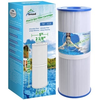 TOREAD Spa Filter für Whirlpools, ersetzt Pleatco PRB25-IN Unicel C-4326 FC-2375, 25 m2, Pentair R173434, Waterway 817-5000, Dynamic RDC-25, 5 x 13 Spa Filter