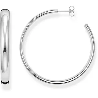 Thomas Sabo Creolen Chunky groß Silber 50 mm