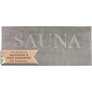 ZOLLNER Saunahandtuch - weiches und saugstarkes Handtuch in 80x200 cm - waschbar bis 60°C - Baumwolle - dezenter Schriftzug - Farbbrillanz durch hochwertige Reaktivfärbung - Oeko Tex® Zertifiziert