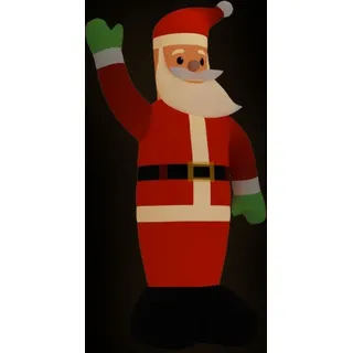 Weihnachtsmann Aufblasbar mit LEDs 370 cm