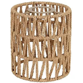 FRIDEKO HOME Boho Lampenschirm Rattan,Universell Lampenschirme für Tischlampe Hängelampe Deckenlampe Stehlampe Wandlampe,Ø12cm