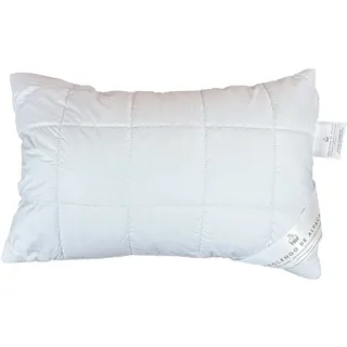 Abolengo de Alpaca Alpaka Kopfkissen mit feinstem Baby Alpaka versteppt 40x60cm, medium (Füllung: Schurwollkügelchen)