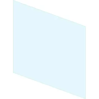 Vollglas-Kaminverkleidung, 400 mm, Sicherheitsglas, passend für Foco-Einbaukamin, 380 x 480 mm