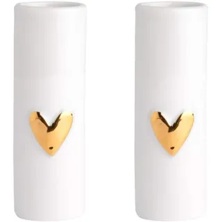 Räder Minivasen Herz 2er Set, Gold