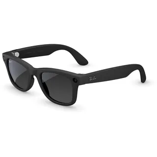 Ray-Ban Meta (Gen 2) Wayfarer Large KI-Brille für Herren, Damen — 12 MP Kamera, 3K Ultra HD Video, Open-Ear Audio, Meta AI — 2X Akkulaufzeit — Matt Schwarz/Polar Gradient Graphite Gläser