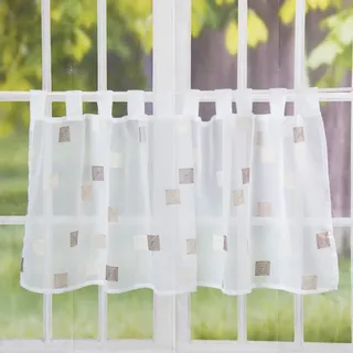 ELBERSDRUCKE Quadro Schlaufen 140 x 48 cm offwhite/brown