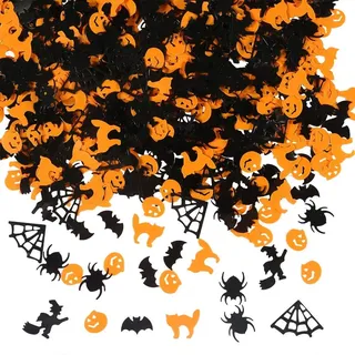 Konfett Halloween Dekoration Konfetti Spinnennetze Hexen Fledermäuse Kürbisse Spinnen Konfetti 60g