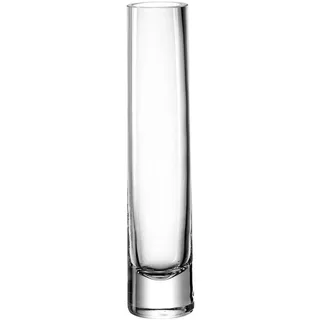 LEONARDO Novara Deko-Vase in modernem Design, schmale, zylinderförmige Glasvase für einzelne Blumen als Solifleurvase, Höhe: 24 cm, Durchmesser 5,2 cm, 270 ml, 018625