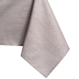 AmeliaHome 80x80 cm Tischdecke Tischtuch Tafeldecke Fleckschutz Lotuseffekt Abwaschbar Wasserabweisend Ornament Puderrosa Vesta