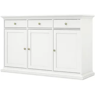 les tendances Buffet-Unterteil 143,7 x 46,1 x 91,7 cm Schwarz Metall