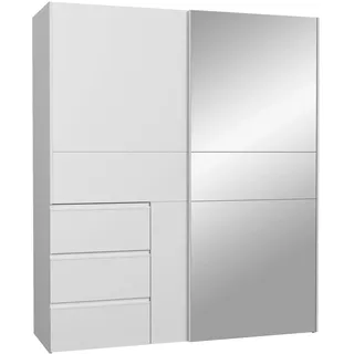 Forte Schwebetürenschrank Winn2 170,3 x 200,5 x 61,2 cm Weiß