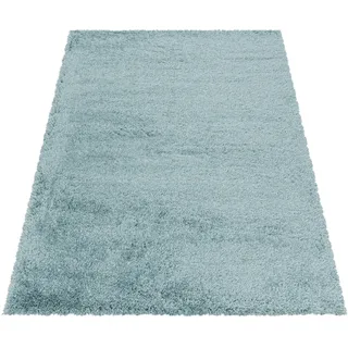 Fluffy 3500 Hochflorteppich 120 x 170 cm blau