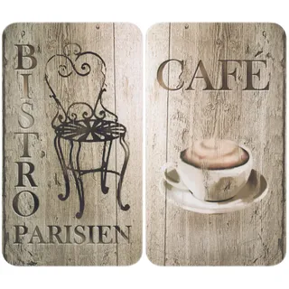 Wenko Herd-Abdeckplatte Universal Modell Bistro braun