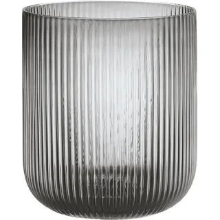 BLOMUS -VEN- L, sanfter Grauton, eleganter Blickfang als Windlicht oder Vase, Farbe Smoke (66250)