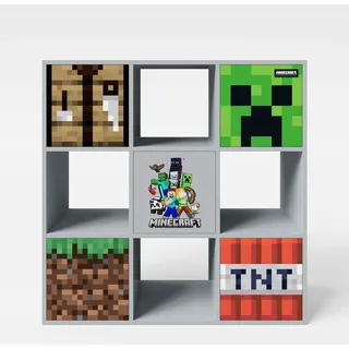 Minecraft Raumteiler 90 x 90 x 30 cm Grau