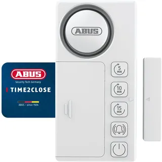 ABUS Time2Close Fensteralarm mit Timer - Einbruchschutz, Klebemontage