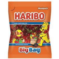 Haribo BigBag Kirsch-Ohrringe Gummispaß Maxipack 1000g
