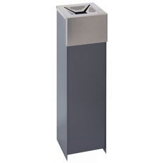 ARREGUI Geo E-2441 Standaschenbecher für Draußen | Standascher | Säulenascher | Aschenbecher Säule für Terrassen, Bars oder Raucherzonen im Außenbereich | 75,5 x 20,5 x 20,7 cm, Mittel
