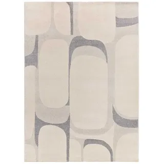 Atticgo Kurzflorteppich Beige / Grau Porto 200/290 cm , Textil , Abstrakt , Rechteckig , 200x290 cm , Oeko-Tex® Standard 100 , antistatisch, für Fußbodenheizung geeignet, leicht zusammenrollbar , Teppiche und Böden, Teppiche