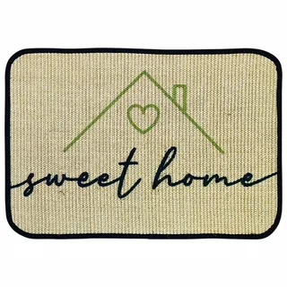 WohnDirect Fussmatte Eco-Sisal , Pastellgrün , Textil , 45x75 cm , Oeko-Tex® Standard 100 , Teppiche und Böden, Schmutzfangmatten, Fußmatten