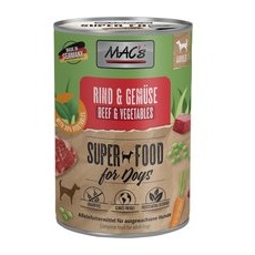 6x400g Vită și legume MAC's Hrană umedă pentru câini