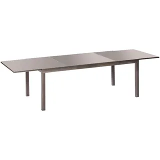 Merxx Semi Ausziehtisch 110 x 75 x 220-340 cm Schwarz/Grau