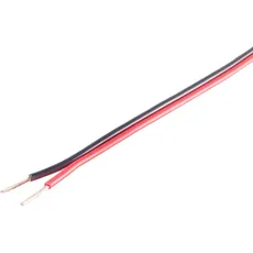 Bild S/CONN maximum connectivity Lautsprecherkabel 1,5mm2 48x0,20 CCA rot/schwarz 25m (25 m, 1.50 mm2), Lautsprecherkabel, Rot