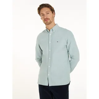 Tommy Hilfiger Langarmhemd »SOLID HERITAGE OXFORD RF SHIRT«, grün