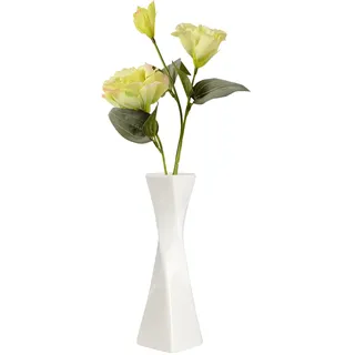 Umlaca Keramik Vase, Blumenvase, Weiß Dekorative Vasen für Pampasgras Deko, Modern Kleine Vase für Home Wohnzimmer Esstisch Bauernhaus Büro Dekor