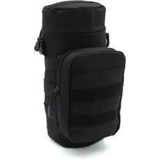 TacFirst Flaschenhalter Molle T275 Bottle Holder für Trinkflasche 1L, 1.5L Bundeswehr Flaschentasche (Schwarz)