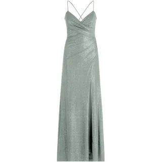 Abendkleid VERA MONT "Abendkleid im Glitzer-Look", Damen, Gr. 38, EURO, grün (grün, grün), Obermaterial: 81% Polyamid PA. 19% Elasthan EL., Kleider Abendkleid