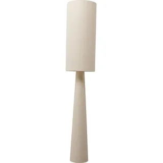 Kare Design Stehlampe Marleen Beige Boucle, 190cm Höhe, Weiß, Baumwolle, Stahl, Moderne Stehleuchte, Schlafzimmer, Wohnzimmer, keine Leuchtmittel inklusive, 190x35x35 cm (HxBxT)