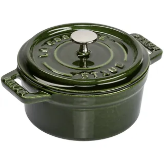 Staub Cocotte 10 cm rund basilikumgrün