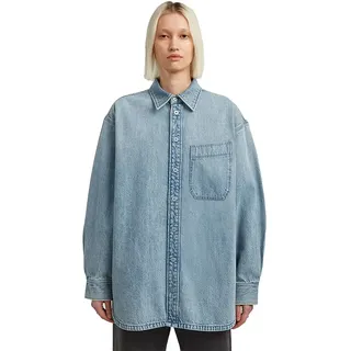 G-star Maxi 1 Pocket Überhemd - Sun Faded Pacific Blue - 2XS