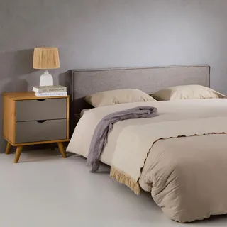 Idimex Kopfteil Klao 160x190 cm grau