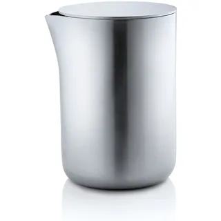 BLOMUS -BASIC- 0,25 l Edelstahl mit Deckel, Milchkanne 250 ml Fassungsvermögen, edle Sahnekanne, Gefäß spülmaschinengeeignet (H / B / T: 9,7 x 6,6 x 7,5 cm, Edelstahl, 63620)