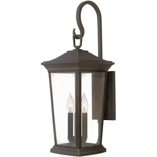 Licht-Erlebnisse Außenwandleuchte Aluminium/Glas 63,1 cm E14 IP44 bronze
