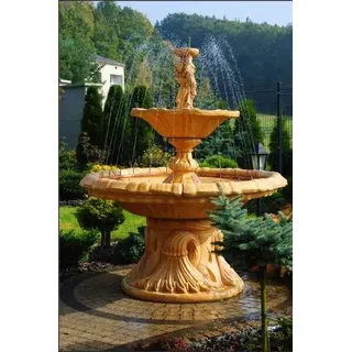Zierbrunnen Springbrunnen Figur Brunnen Dekoration Garten Fontaine Teich SHELLA