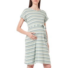 ESPRIT Maternity Damen Dress Short Sleeve Stripe Kleid, Frosty Green - 311, 38 EU