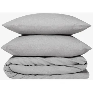 Wolkenfeld Flanell meliert 135 x 200 cm + 40 x 80 cm/80 x 80 cm
