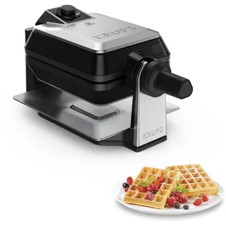 Krups FDD95D Waffeleisen Silber