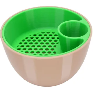Oreilet Pistazienschale, Snack -Servierschale mit Schalenaufbewahrung, Doppelspiel -Nussschalen für Obst, Nüsse, Erdnüsse, Kirschen, Popcorn, Edamame, Süßigkeiten und Snacks (Typ 3)