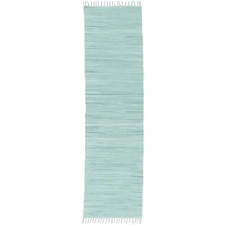 Pergamon Baumwolle Natur Teppich Läufer Jolly Cotton , Hellblau , Textil , 90x160 cm , Teppiche und Böden, Teppiche, Teppichläufer, Läufer