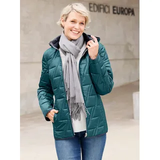 Wendejacke CLASSIC BASICS, Damen, Gr. 56, blau (petrol), 100% Polyester, unifarben, Jacken Wendejacke