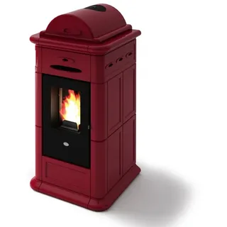 Pelletofen EVA CALOR Adele Keramik Rot 9,5 Kw